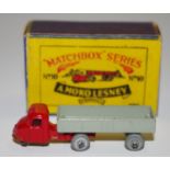 Matchbox Regular Wheels 10a Scammell Scarab Mechanical Horse & Trailer - red tractor unit with gold