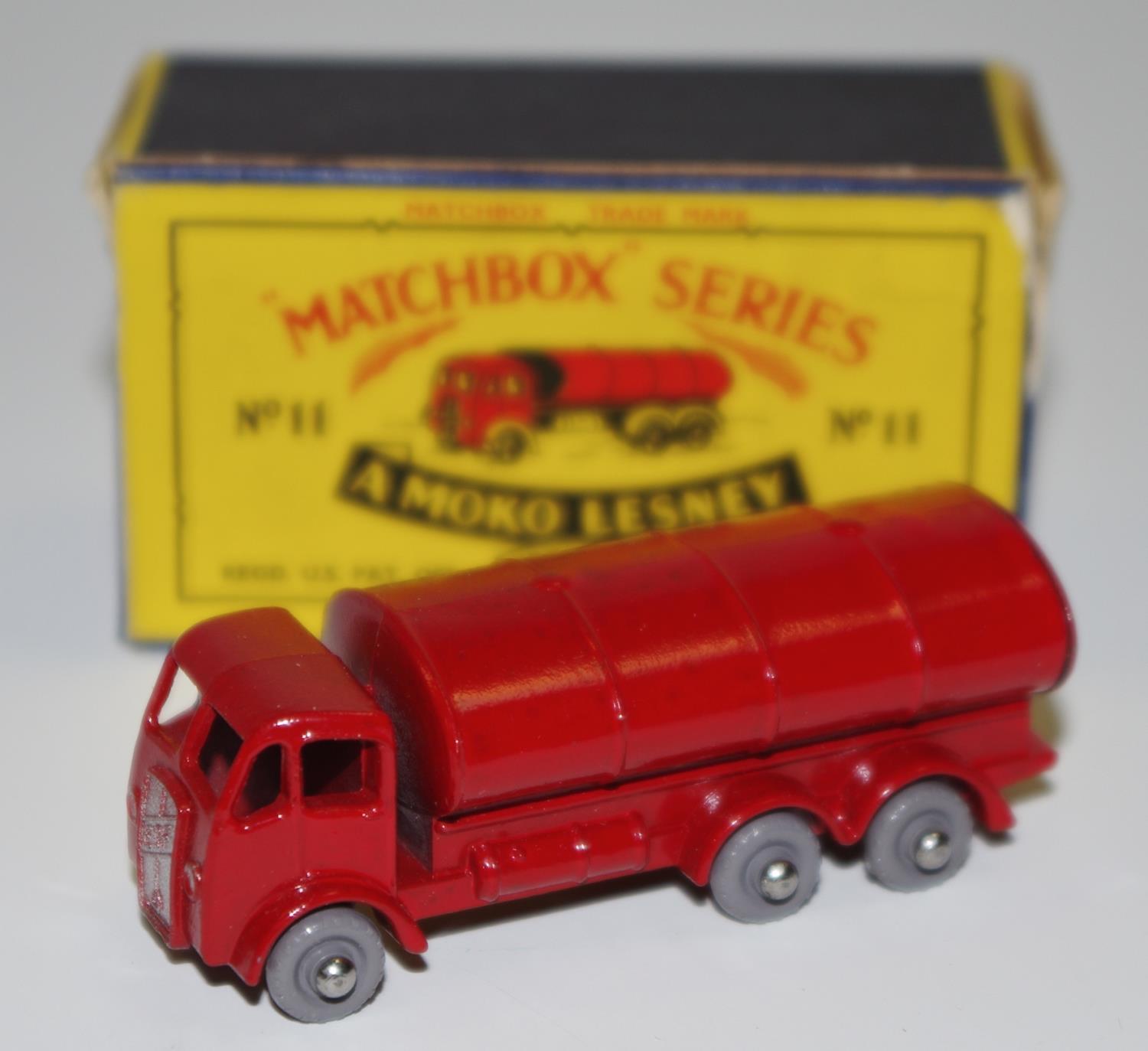 Matchbox Regular Wheels 11b ERF Tanker "Esso" - Stannard Code 10 - red body with mask sprayed