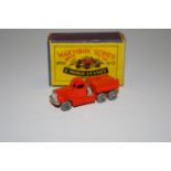 Matchbox Regular Wheels 15a Diamond T Prime Mover - orange body with silver trim,