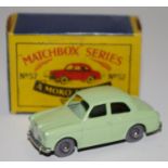 Matchbox Regular Wheel 57a Wolseley 1500 Saloon - pale green, silver trim,