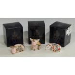 A Royal Crown Derby paperweight, Pickworth Piglet, Sinclairs limited edition exclusive,