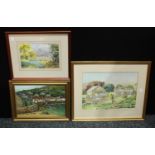 Catherine Mary Pell A Westmoreland Farm signed, watercolour,