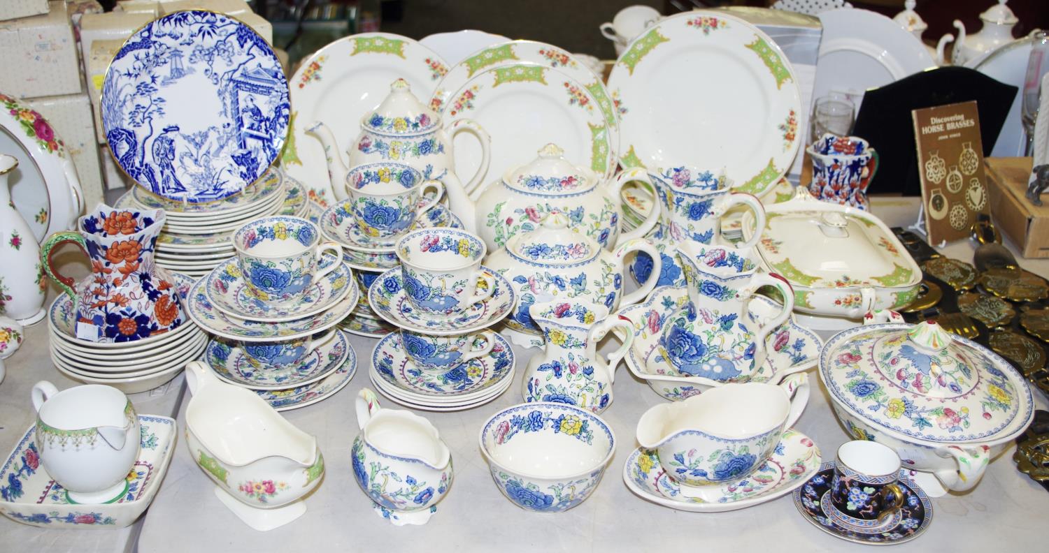Mason's Ironstone Regency tea and dinner ware including tureen, dinner plate, teapot,