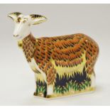 A Royal Crown Derby paperweight, Nanny Goat, printed marks to base, visitors centre exclusive,