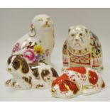 A limited edition Royal Crown Derby paperweight, A Posie paperweight series, The Spaniel,