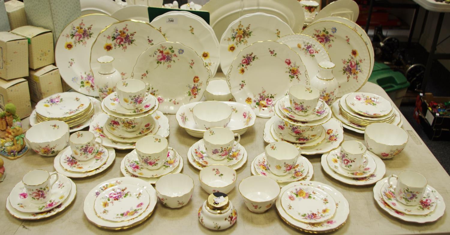 Royal Crown Derby Derby Posies pattern tea, coffee and dinner settings including sandwich plates,