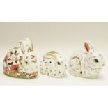 A Royal Crown Derby exclusive Collectors Guild paperweight, meadow Rabbit, printed marks to base,