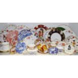 Royal Crown Derby - various examples including a hand painted circular cabinet plate decorated with