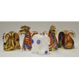 A Royal Crown Derby paperweight, 1128 Imari pattern Snake, printed marks to base,