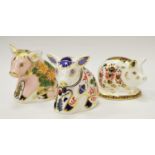 A Royal Crown Derby for Sinclairs paperweight, Pickworth Piglet, first quality,