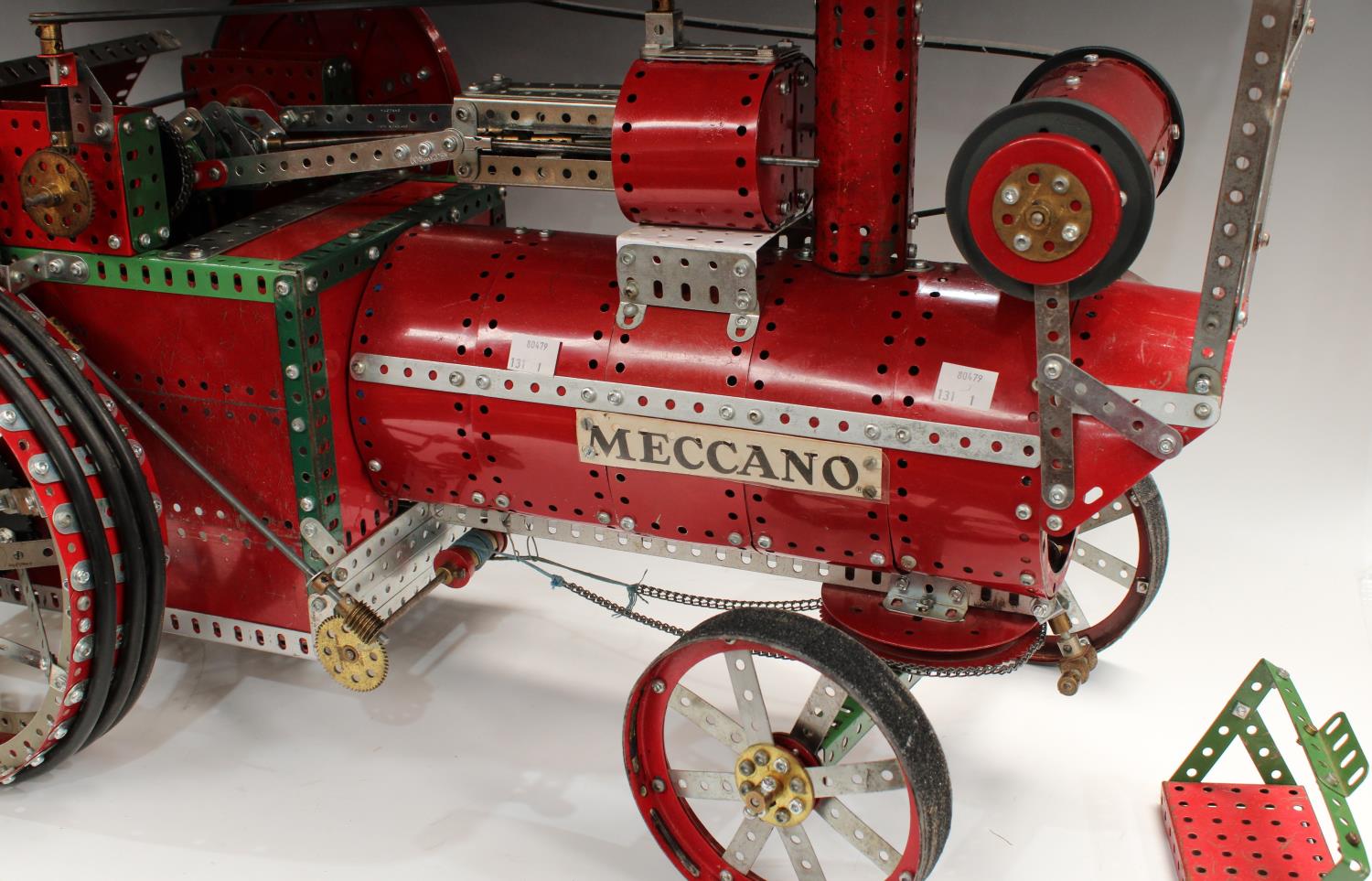 Advertising - a substantial shop display electric Meccano model, of a traction engine, 80cm long, - Image 7 of 8