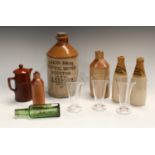 A stoneware Botanical Brewer's jar and stopper, Dakin Bros, Beeston and Ilkeston,