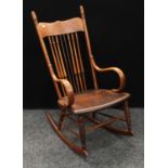 A Shaker style rocking chair, possibly American, c.