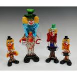 An Italian Murano glass clown,