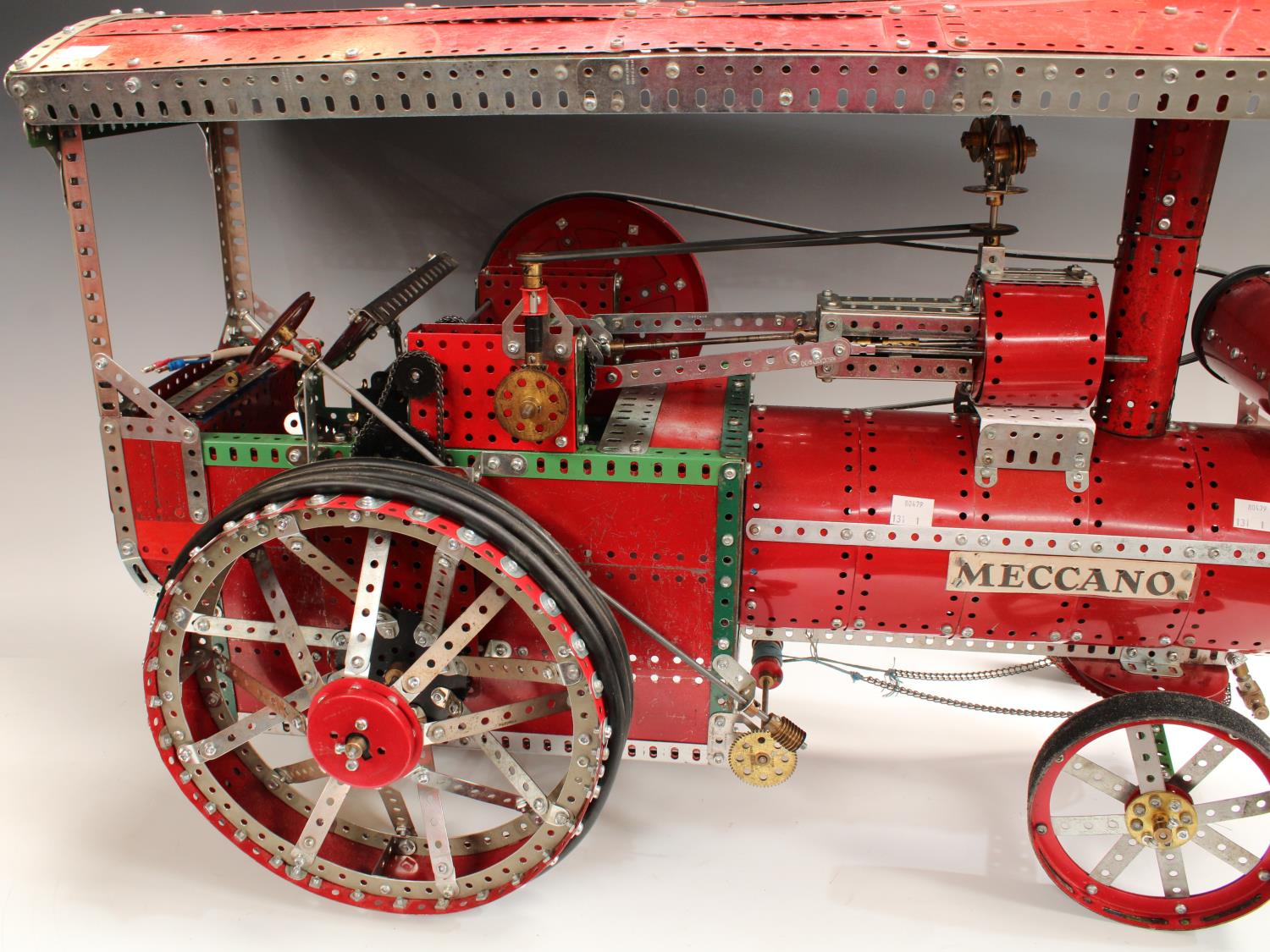 Advertising - a substantial shop display electric Meccano model, of a traction engine, 80cm long, - Image 4 of 8
