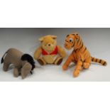 Winnie The Pooh - a set of three 1990s Gabrielle Designs for the Disney Store stuffed toys,