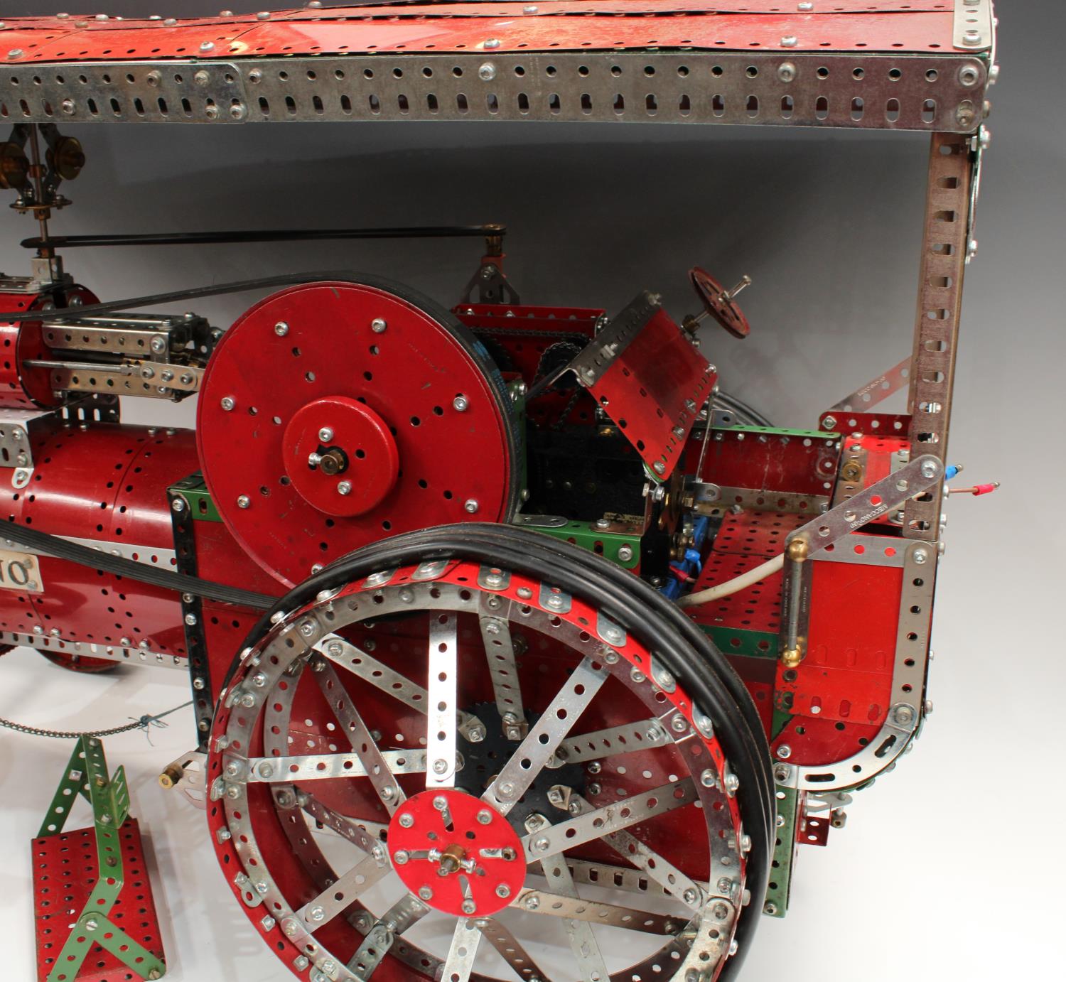 Advertising - a substantial shop display electric Meccano model, of a traction engine, 80cm long, - Image 3 of 8
