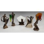 A Veronese Design resin Art Deco style figure of a Dancing Girl,