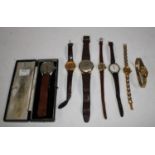 A gentleman's General wristwatch; another Accurist; others; a lady's Timex watch;