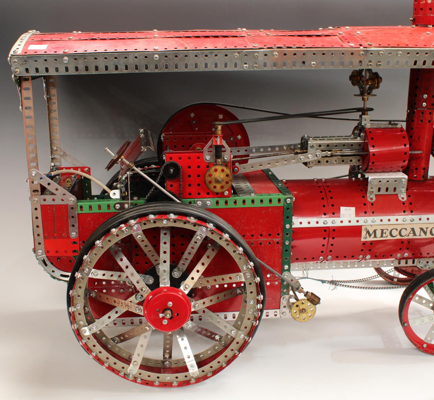 Advertising - a substantial shop display electric Meccano model, of a traction engine, 80cm long, - Image 8 of 8