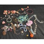 Costume Jewellery - beads, necklaces,