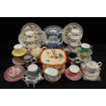 Ceramics - a Royal Albert Gossamer harlequin tea set for six, cups, saucers, side plates, milk jug,