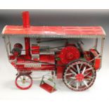 Advertising - a substantial shop display electric Meccano model, of a traction engine, 80cm long,