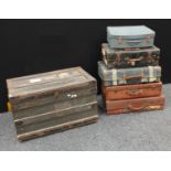 Vintage Luggage - a campaign type trunk;