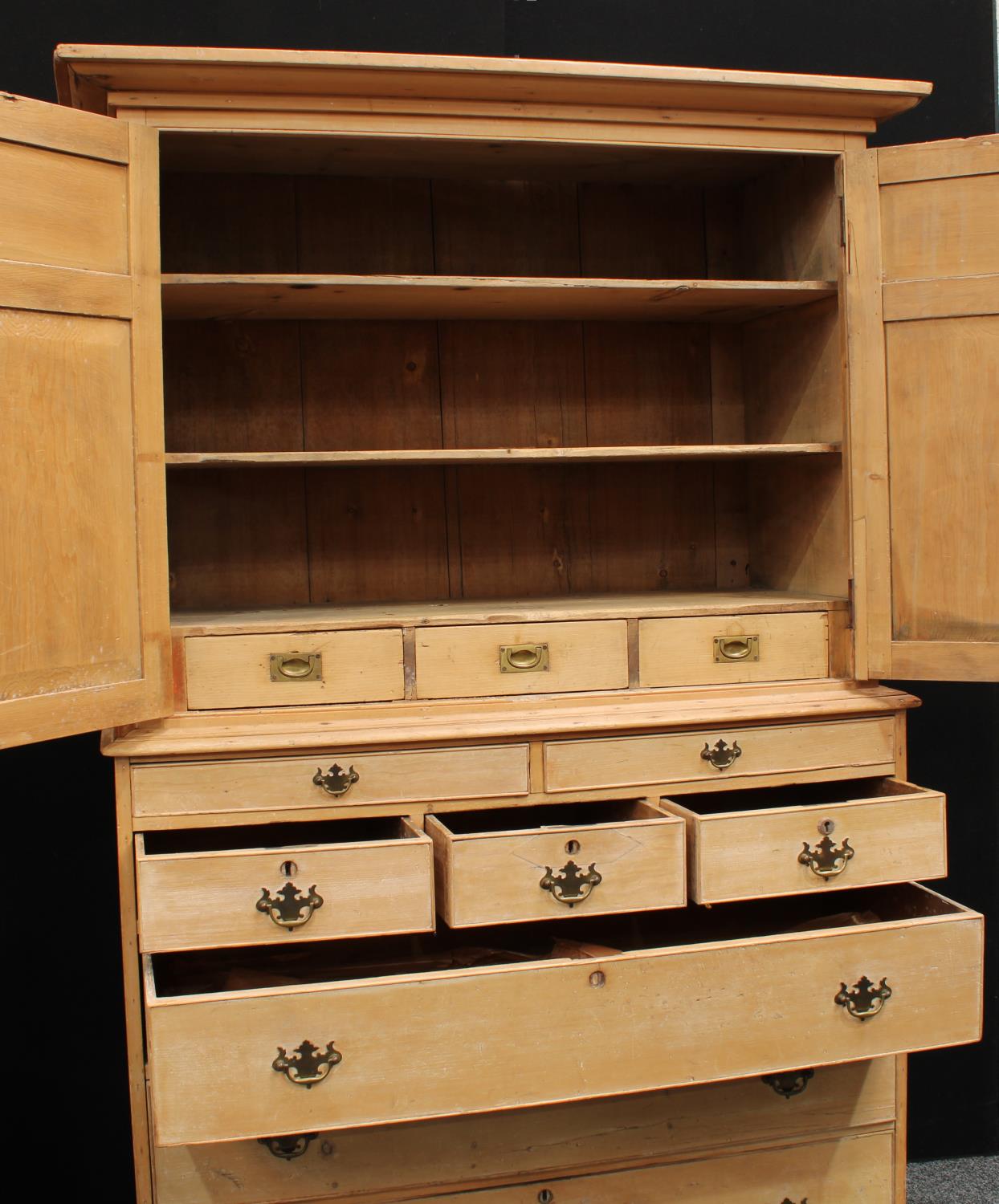 A Country House pine housekeeper's cupboard, - Image 4 of 4