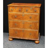 A late George II/early George III walnut chest,