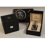 A Victorinox Swiss Army Night Vision II quartz wristwatch, ref 241130, black dial,