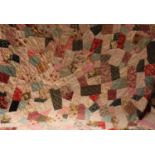 Folk Art - Textiles, a rectangular patchwork quilt,