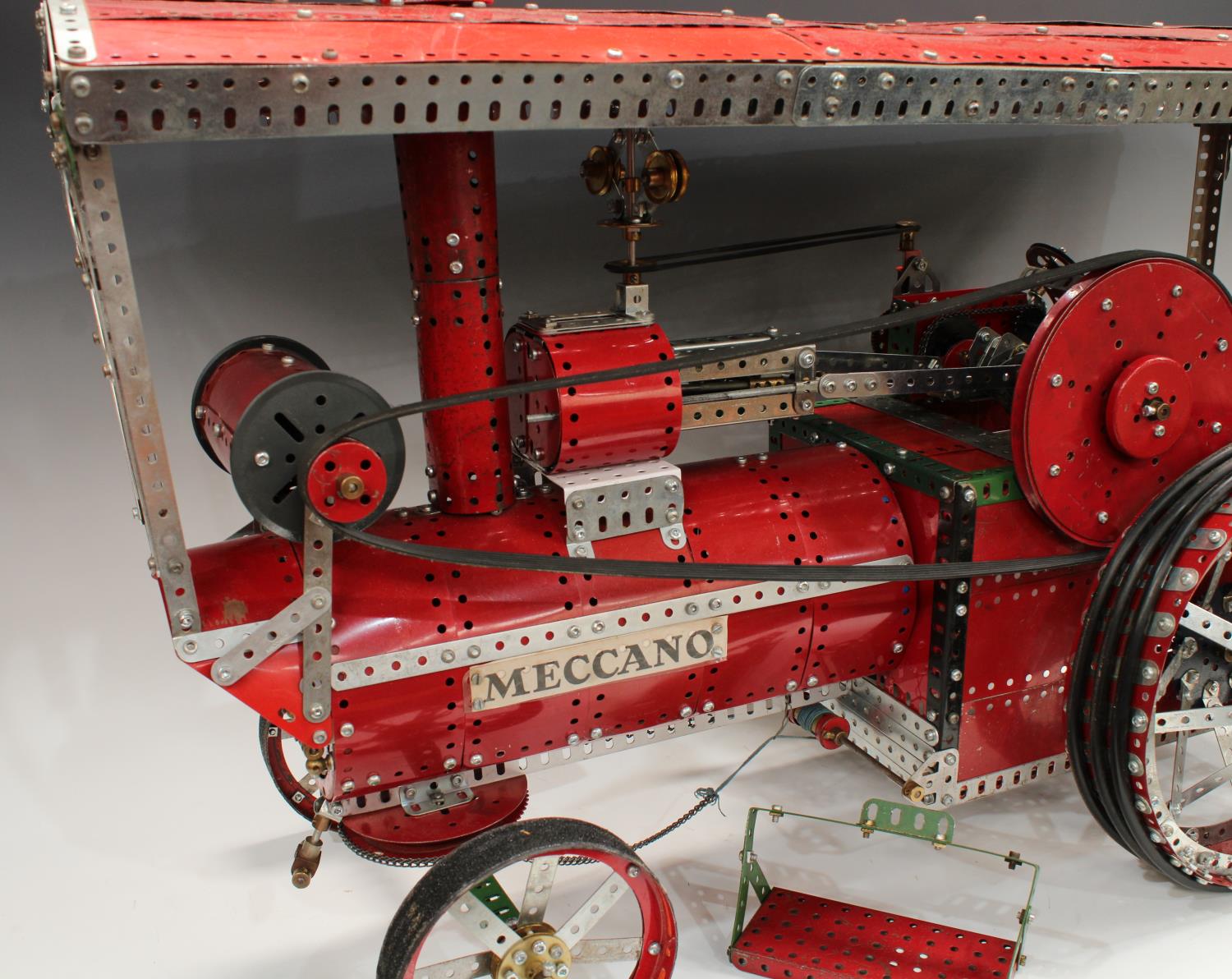 Advertising - a substantial shop display electric Meccano model, of a traction engine, 80cm long, - Image 2 of 8
