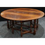 A large oak wake table, in the 18th century Irish manner,