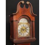 A 'George III' mahogany longcase ('grandmother') clock, of small proportions,