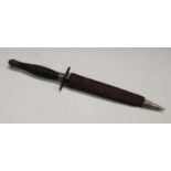 A Fairbairn Sykes 3rd pattern fighting knife, of unusual variation,