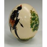 A mid 20th century ostrich egg,