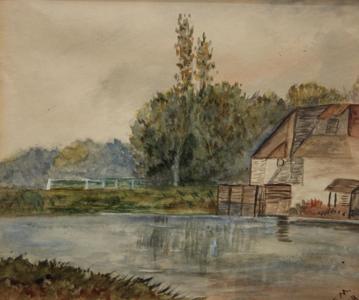 R MacAuley (early 20th century) Coastal Cottage signed, watercolour, - Image 2 of 5