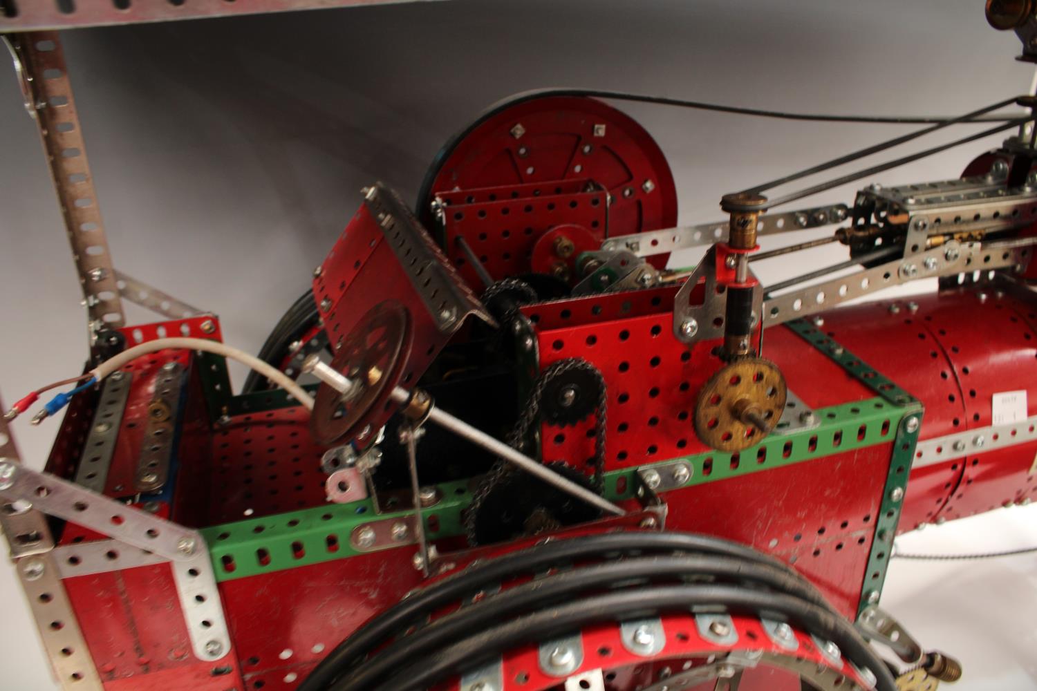 Advertising - a substantial shop display electric Meccano model, of a traction engine, 80cm long, - Image 5 of 8
