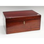 A '19th century' mahogany writing slope,