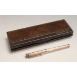 A Sheaffer silver fountain pen, marked sterling 925, 14k gold nib,