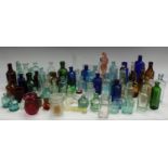 Advertising Bottles - an interesting collection of late 19th/early 20th century glass bottles, etc,