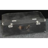 Automobilia - a vintage car motoring trunk,