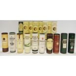 Whisky Miniatures - various boxed scotch examples including Highland Single Malt scotch whisky