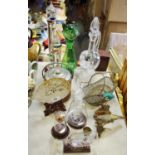 Glassware & Boxes and Objects - a large glass Galileo 'balloon thermometer',