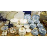 An early 20th century Spode part tea service comprising ten teacups & saucers, side plates,