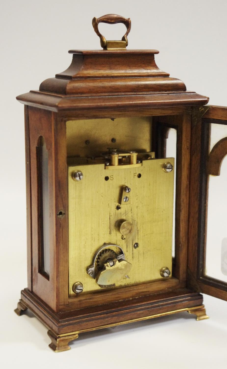 A late George VI Charles Frodsham walnut & gilt brass mounted carriage clock, - Image 3 of 3