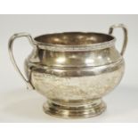 A silver twin handled sugar bowl, Atkin Brothers ltd, Birmingham, 1937 150.