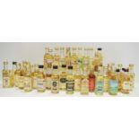 Whisky Miniatures - Forty examples including a limited edition Glen Flagler Distillery Silent