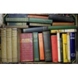Books - seven boxes of Victorian, Edwardian and some later including Dickens, Tennyson's works,
